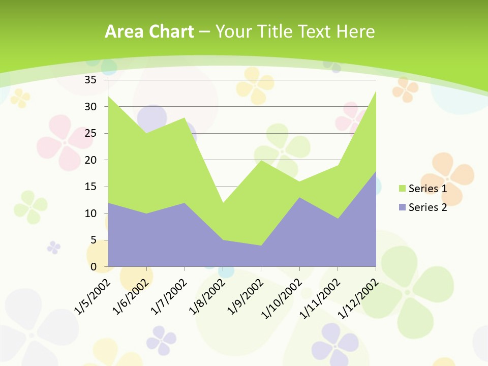 White Flower Gift PowerPoint Template