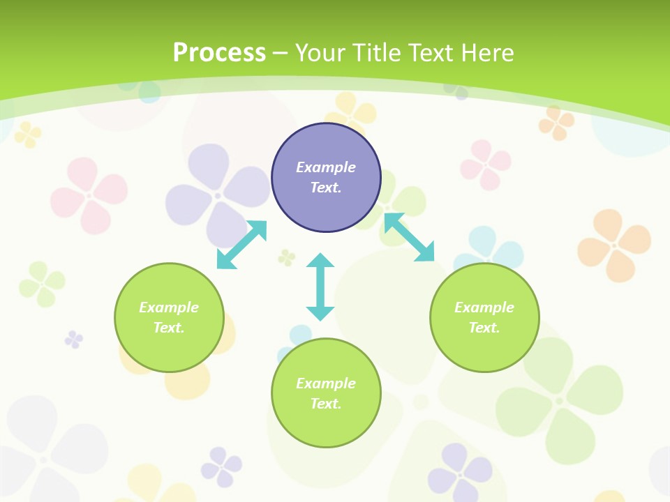 White Flower Gift PowerPoint Template