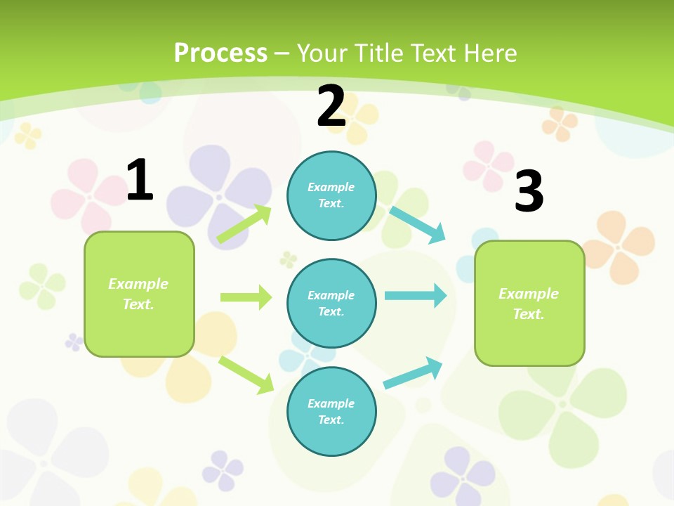 White Flower Gift PowerPoint Template