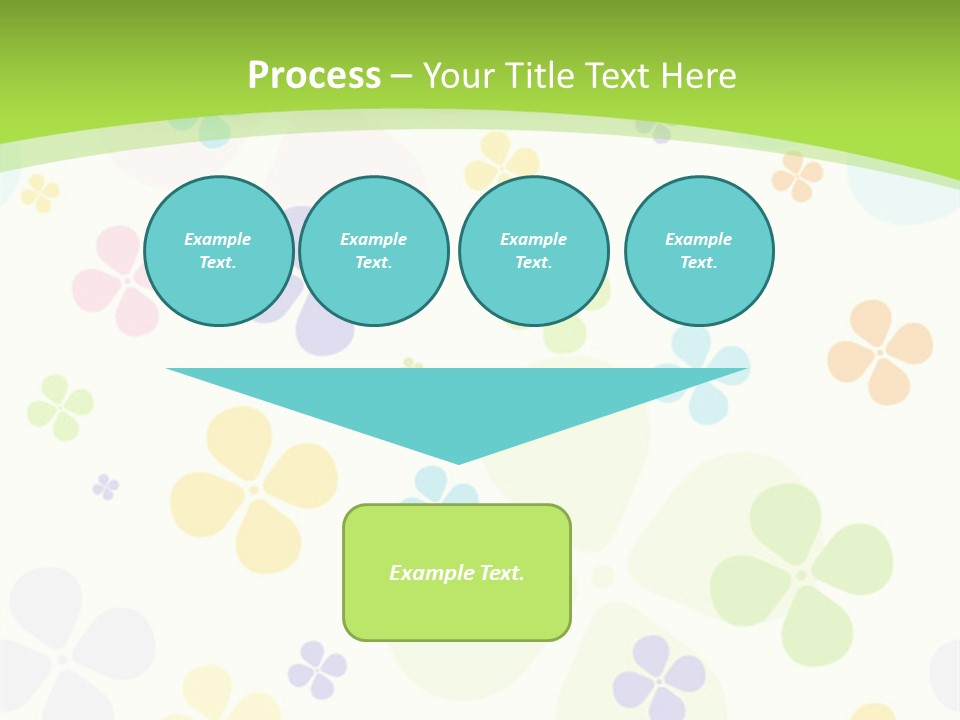 White Flower Gift PowerPoint Template