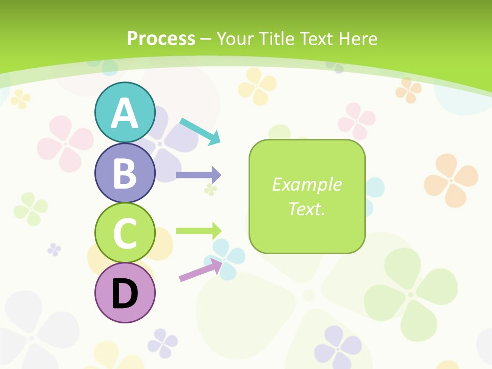 White Flower Gift PowerPoint Template