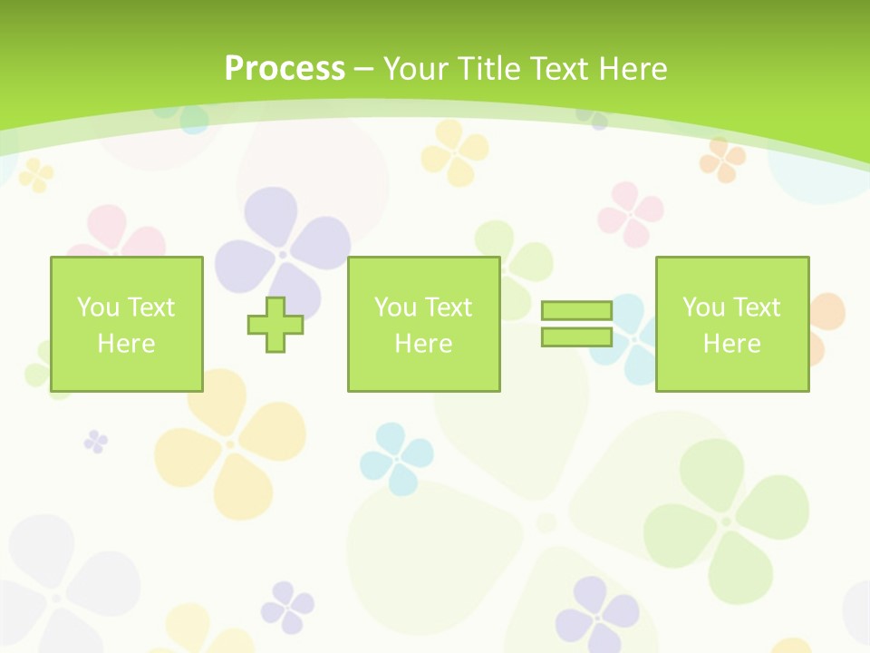 White Flower Gift PowerPoint Template