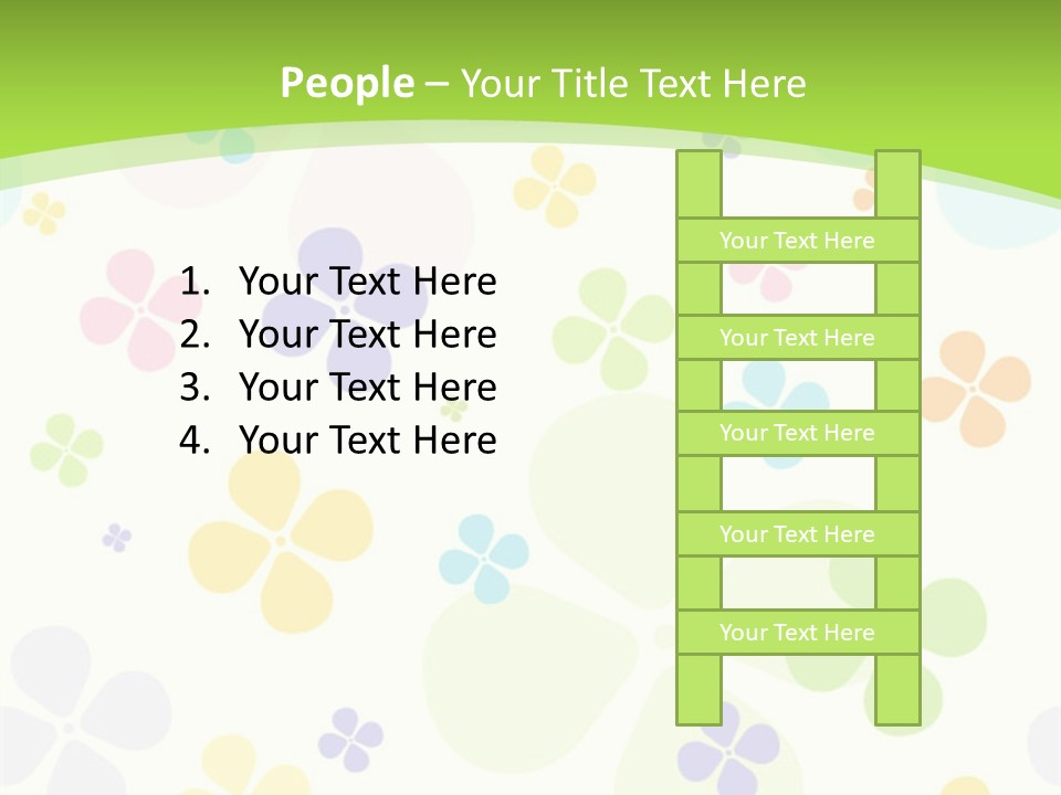 White Flower Gift PowerPoint Template