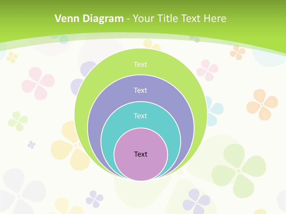 White Flower Gift PowerPoint Template