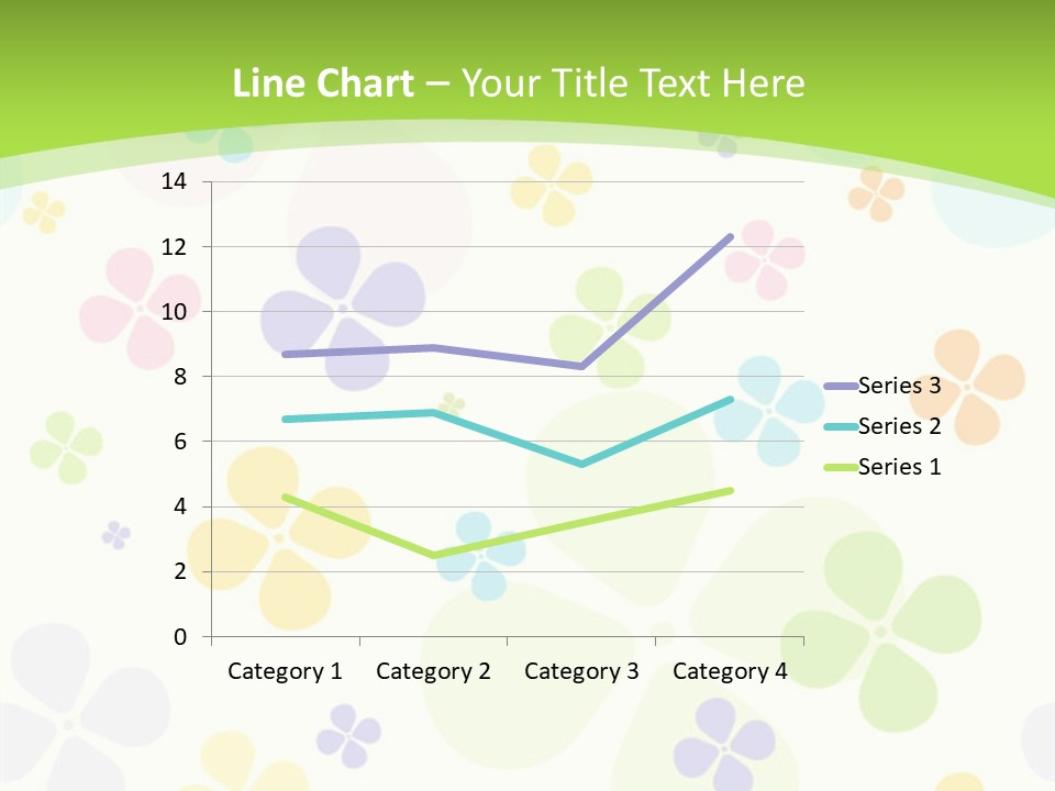 White Flower Gift PowerPoint Template