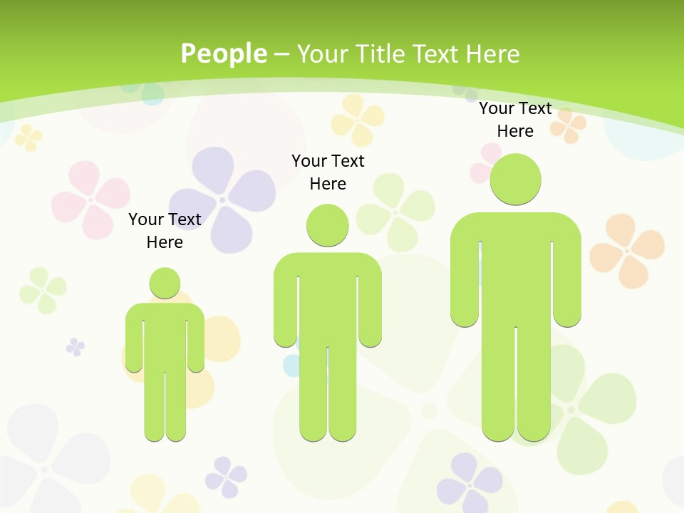 White Flower Gift PowerPoint Template