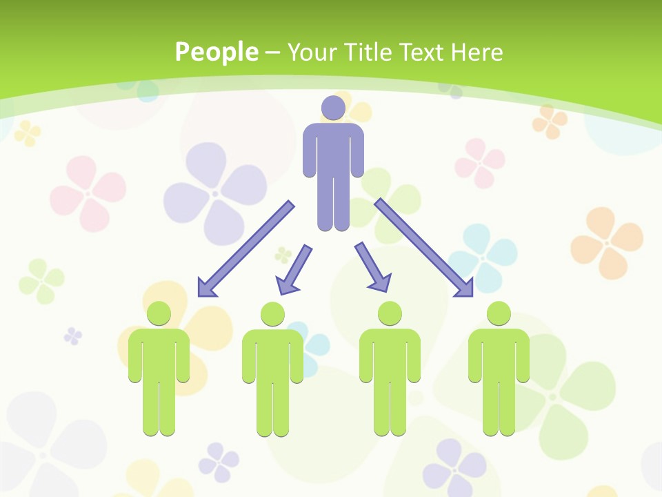 White Flower Gift PowerPoint Template