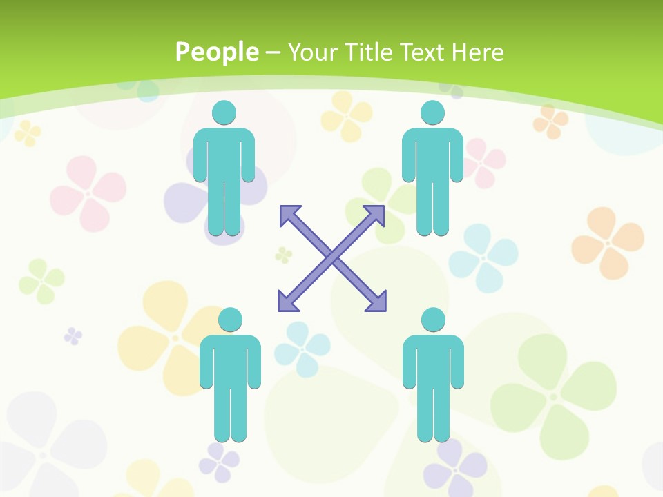 White Flower Gift PowerPoint Template