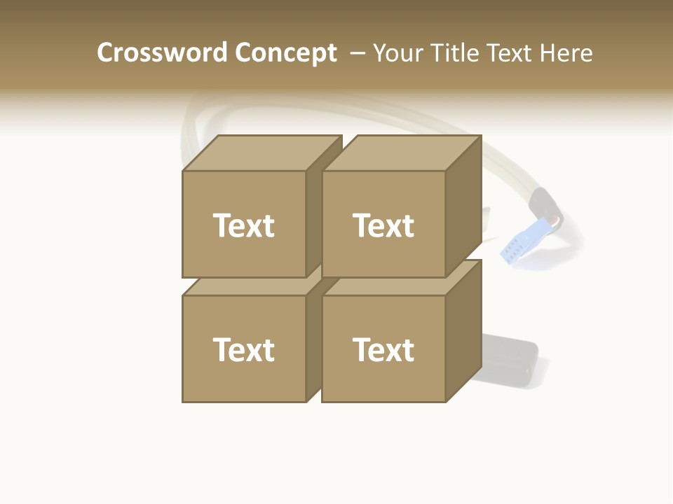 Wireless Move Key PowerPoint Template