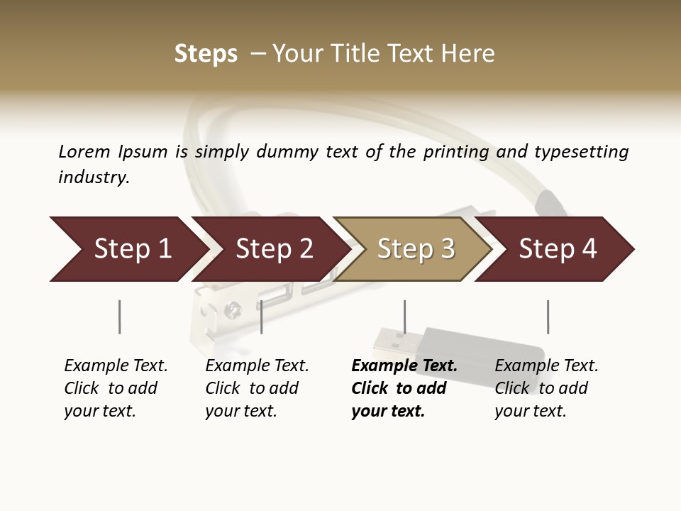 Wireless Move Key PowerPoint Template