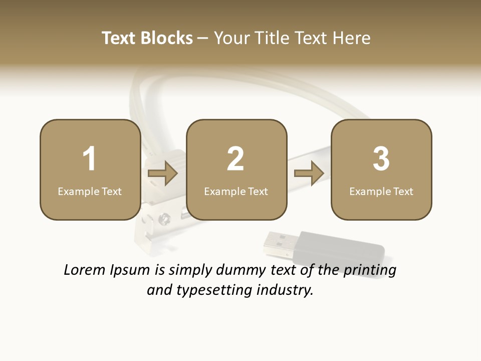 Wireless Move Key PowerPoint Template