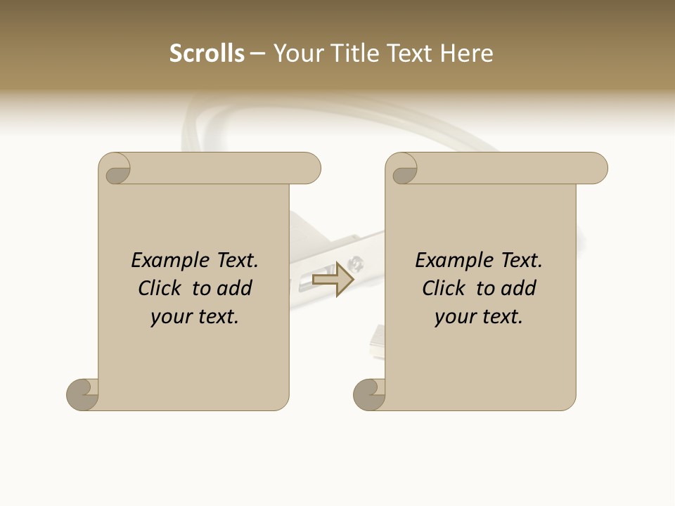 Wireless Move Key PowerPoint Template