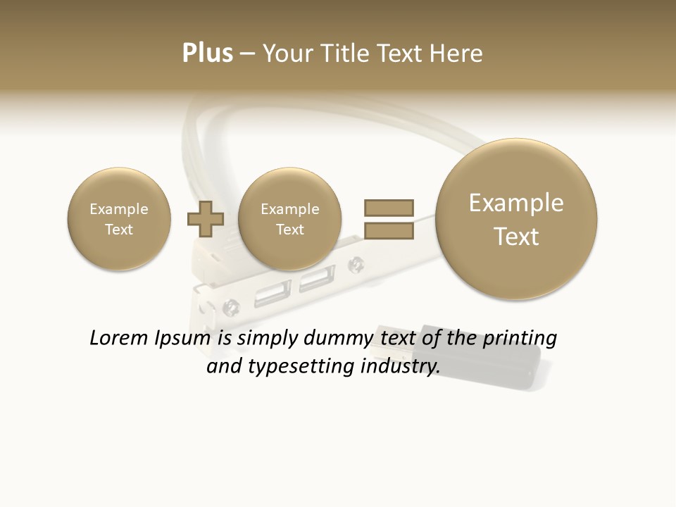 Wireless Move Key PowerPoint Template