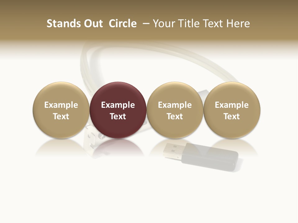 Wireless Move Key PowerPoint Template