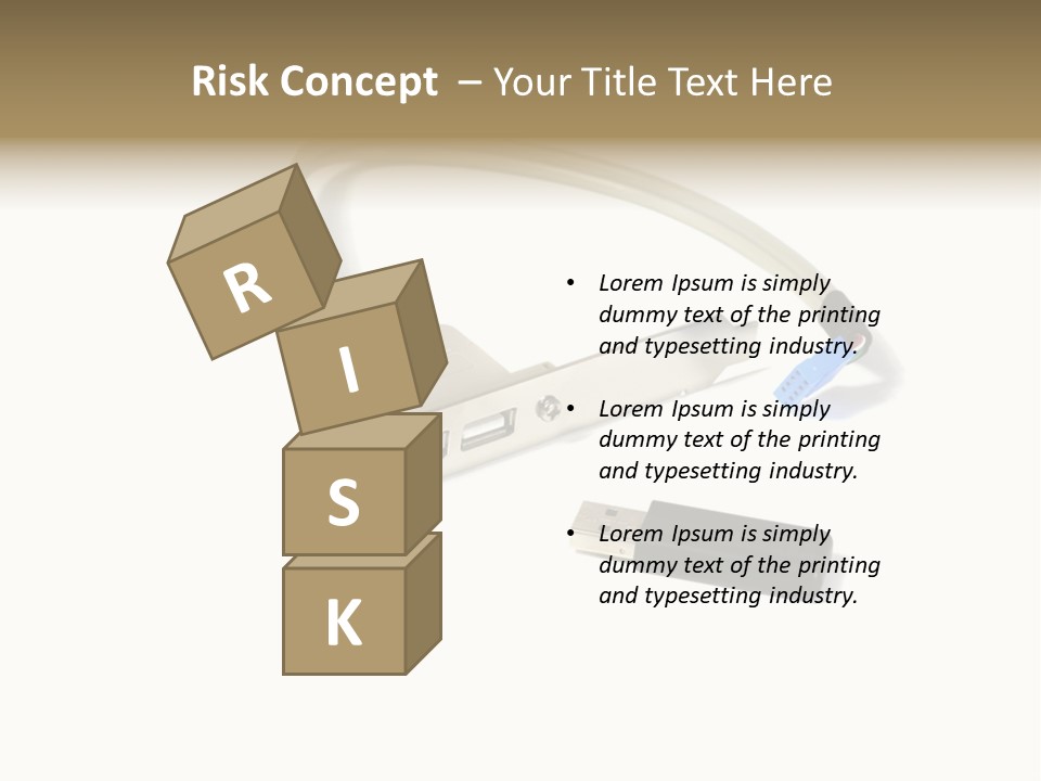 Wireless Move Key PowerPoint Template