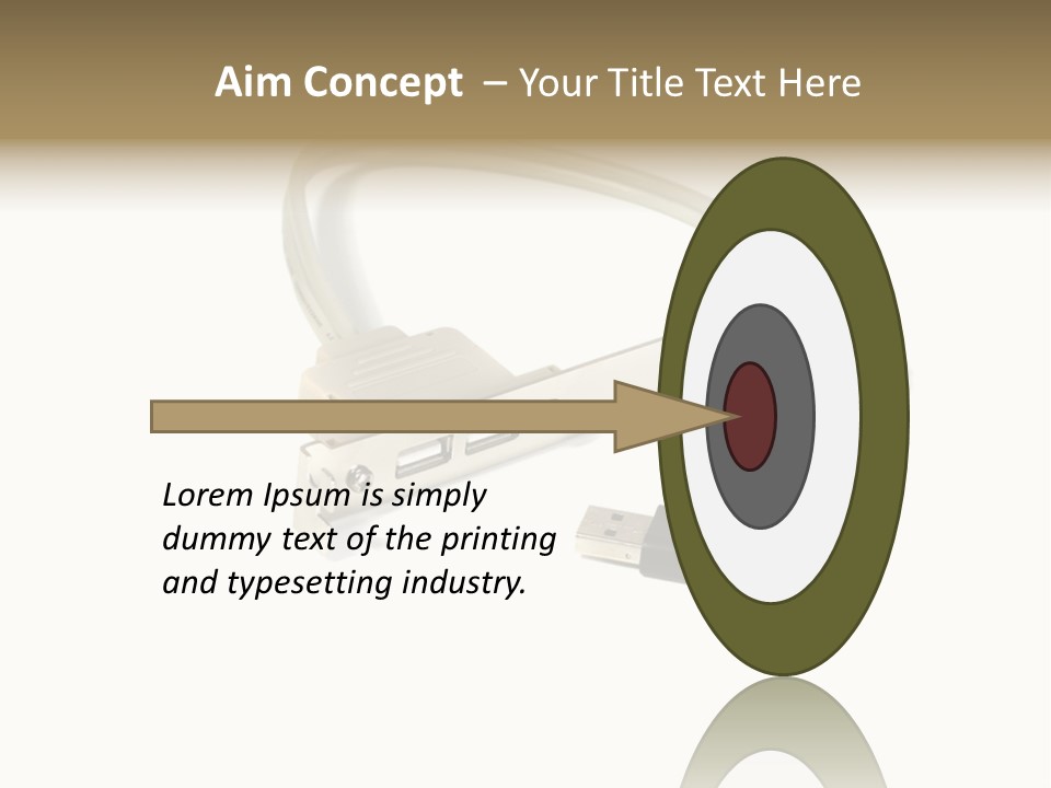 Wireless Move Key PowerPoint Template