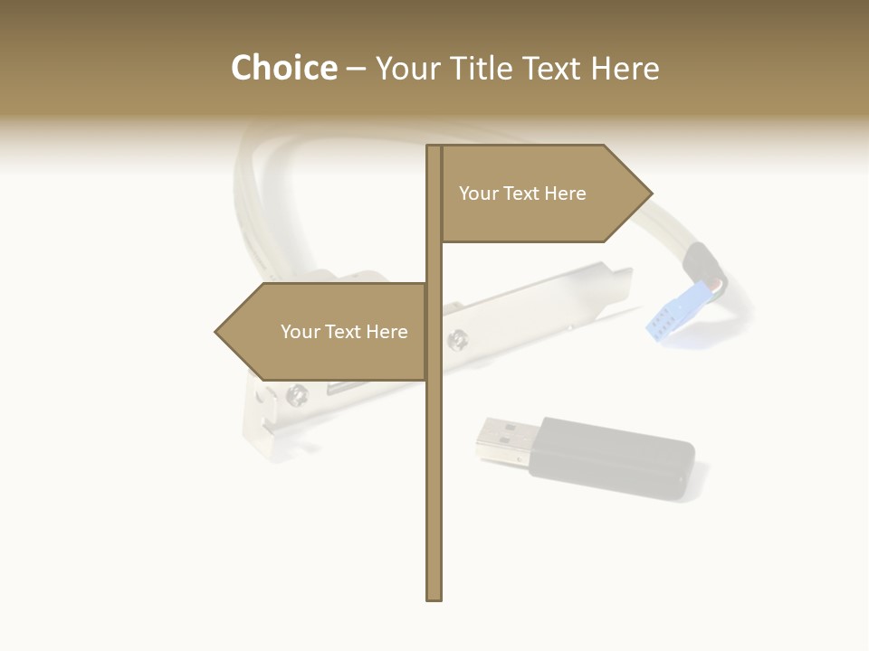 Wireless Move Key PowerPoint Template