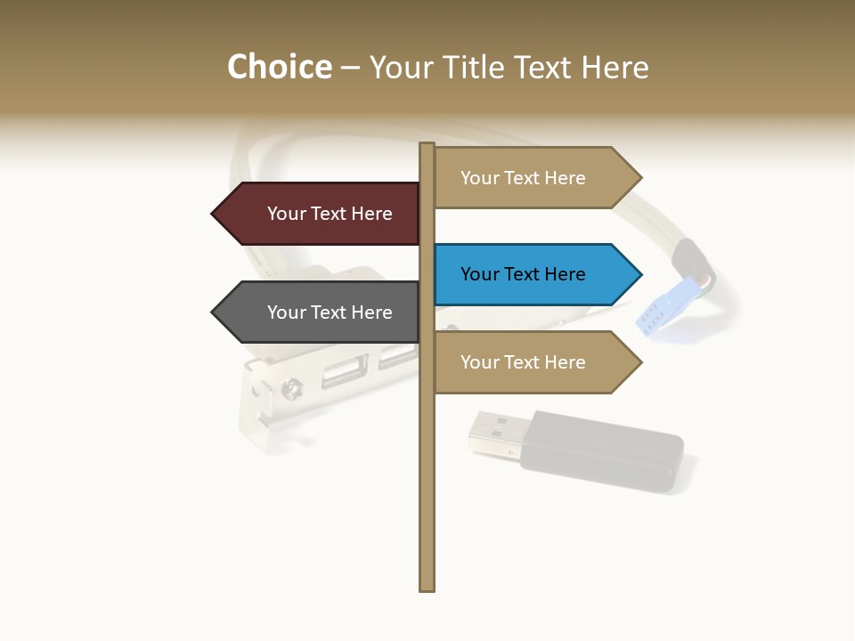 Wireless Move Key PowerPoint Template