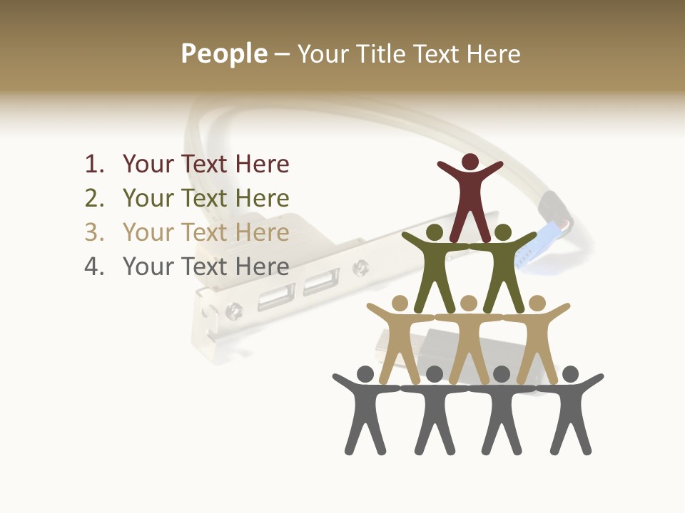 Wireless Move Key PowerPoint Template