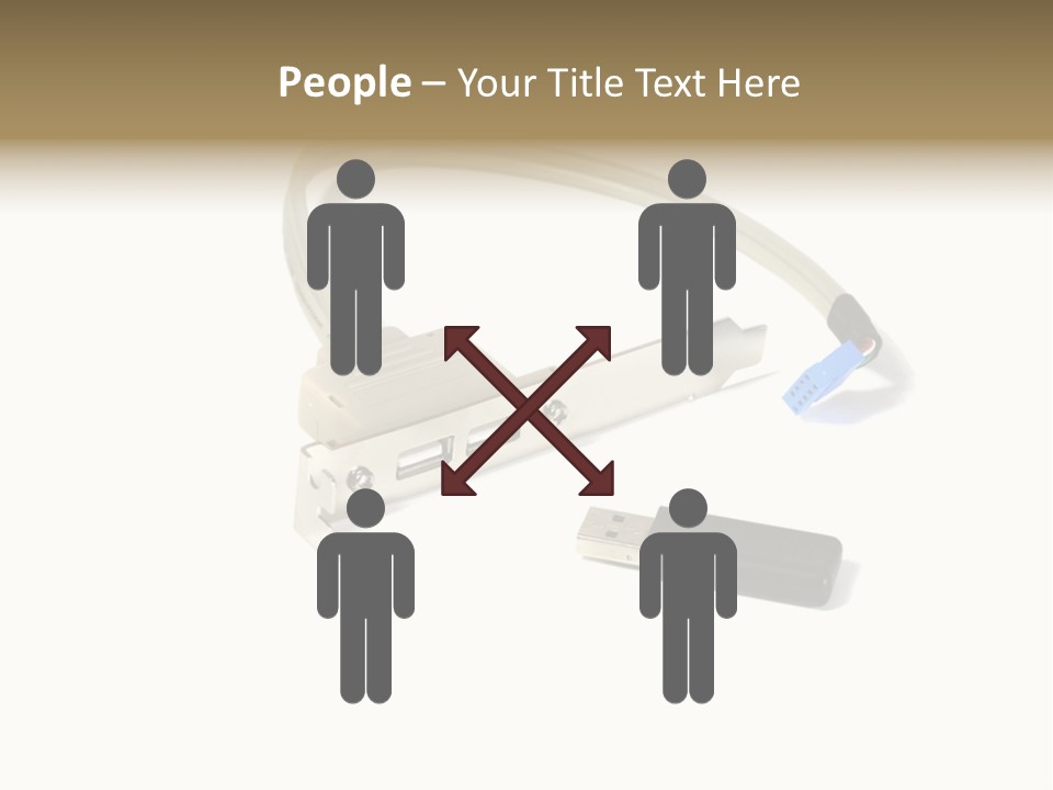 Wireless Move Key PowerPoint Template