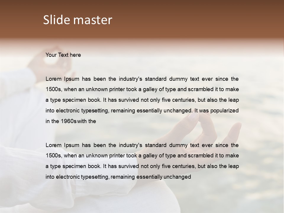 Woman Exercise Wellness PowerPoint Template