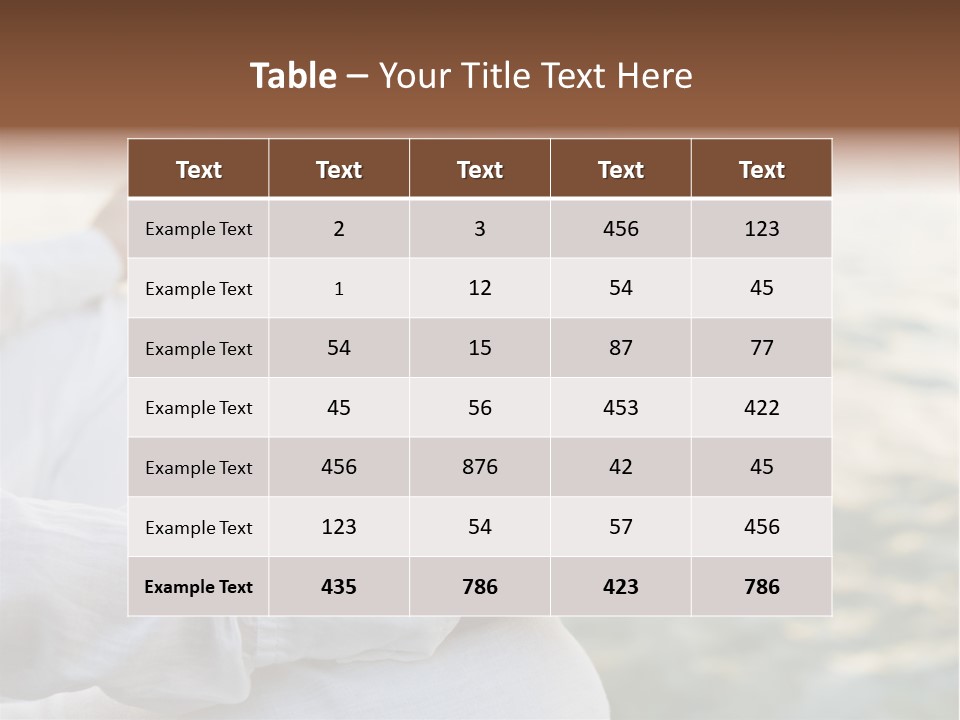 Woman Exercise Wellness PowerPoint Template