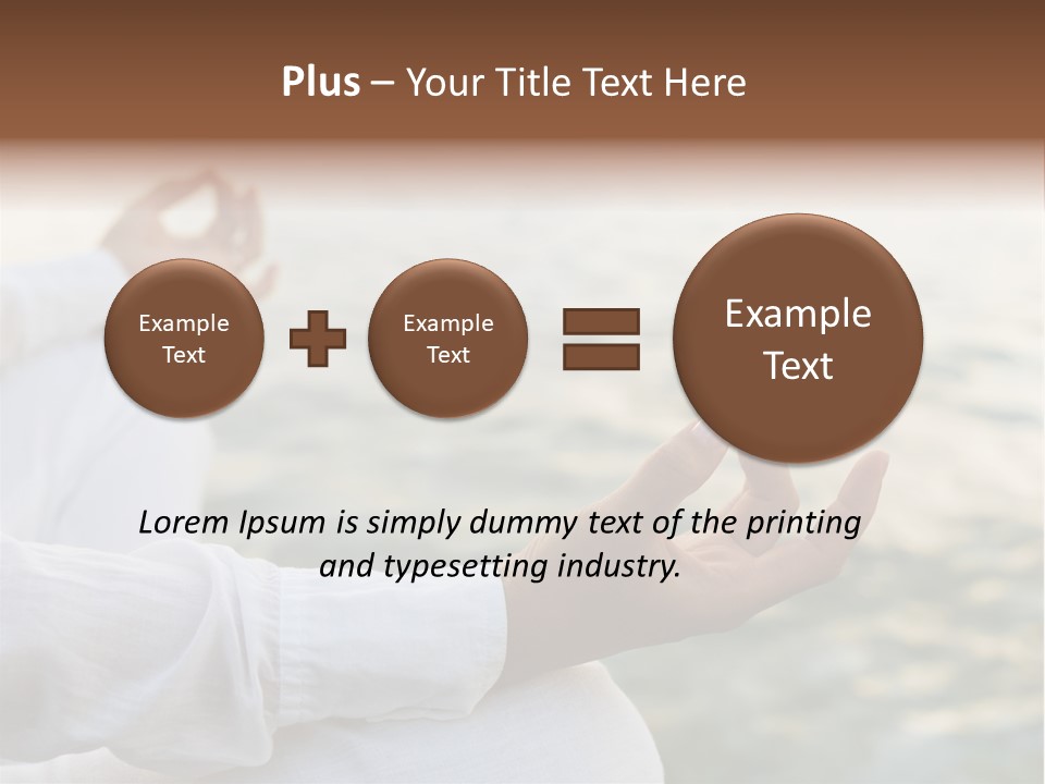 Woman Exercise Wellness PowerPoint Template