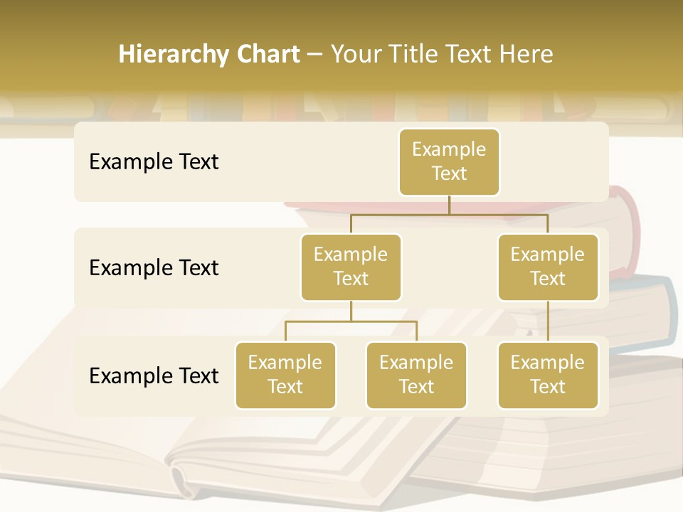 Pile Bookcase Read PowerPoint Template