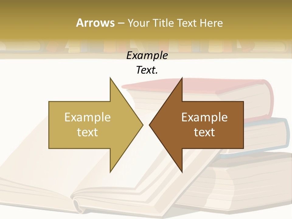 Pile Bookcase Read PowerPoint Template