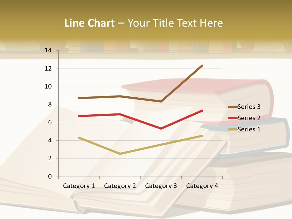 Pile Bookcase Read PowerPoint Template