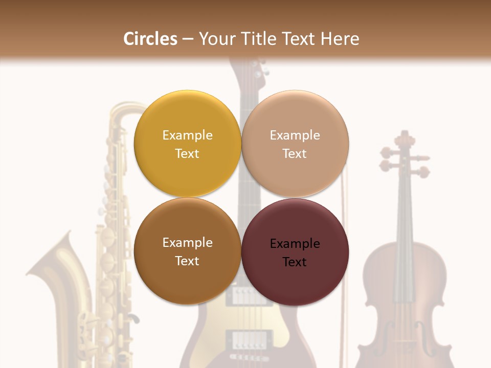 Relaxation Violin Musical PowerPoint Template