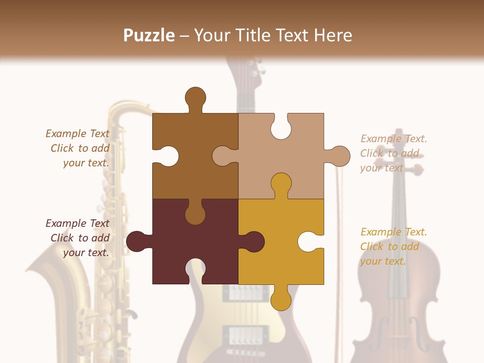 Relaxation Violin Musical PowerPoint Template