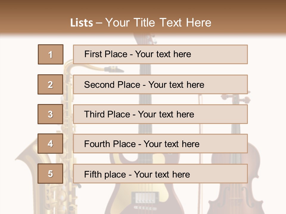Relaxation Violin Musical PowerPoint Template