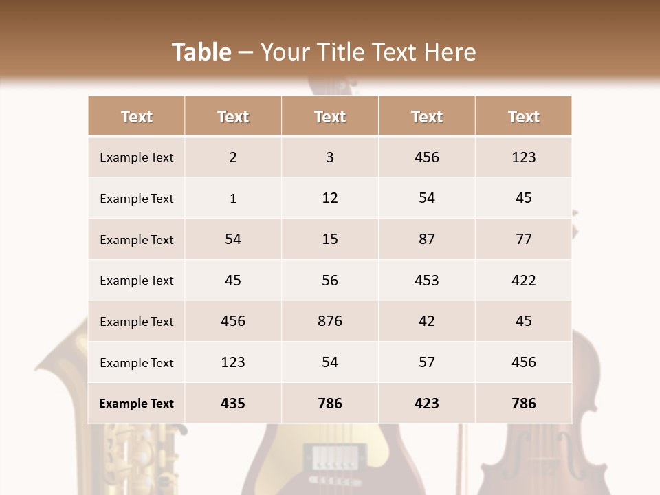Relaxation Violin Musical PowerPoint Template