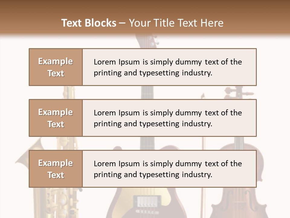 Relaxation Violin Musical PowerPoint Template