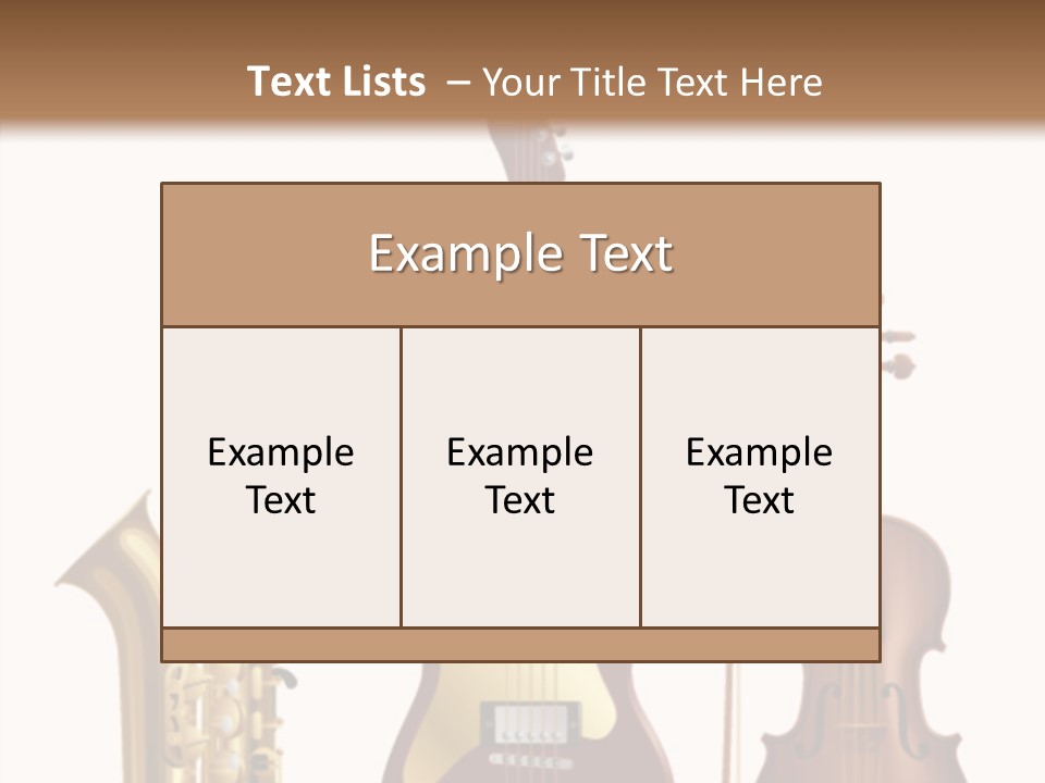 Relaxation Violin Musical PowerPoint Template