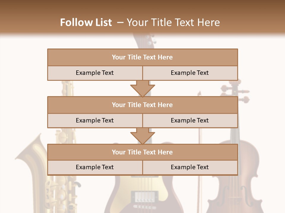 Relaxation Violin Musical PowerPoint Template