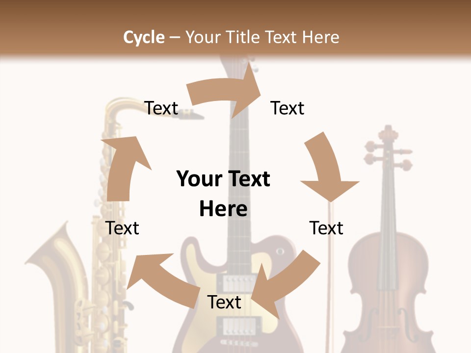 Relaxation Violin Musical PowerPoint Template