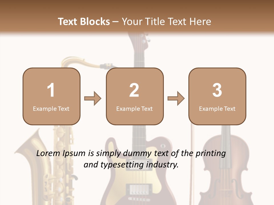 Relaxation Violin Musical PowerPoint Template