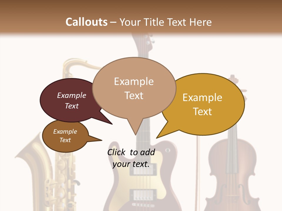 Relaxation Violin Musical PowerPoint Template