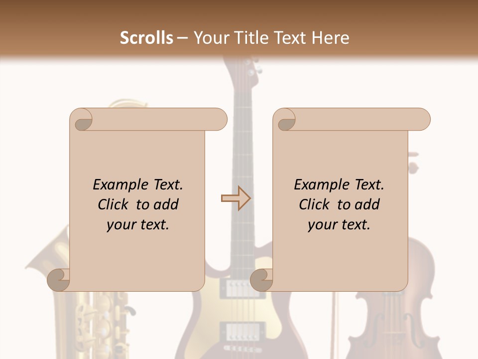 Relaxation Violin Musical PowerPoint Template