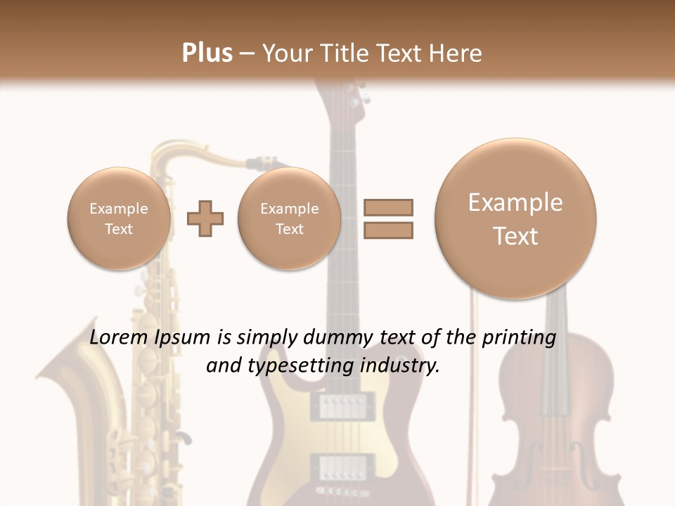 Relaxation Violin Musical PowerPoint Template