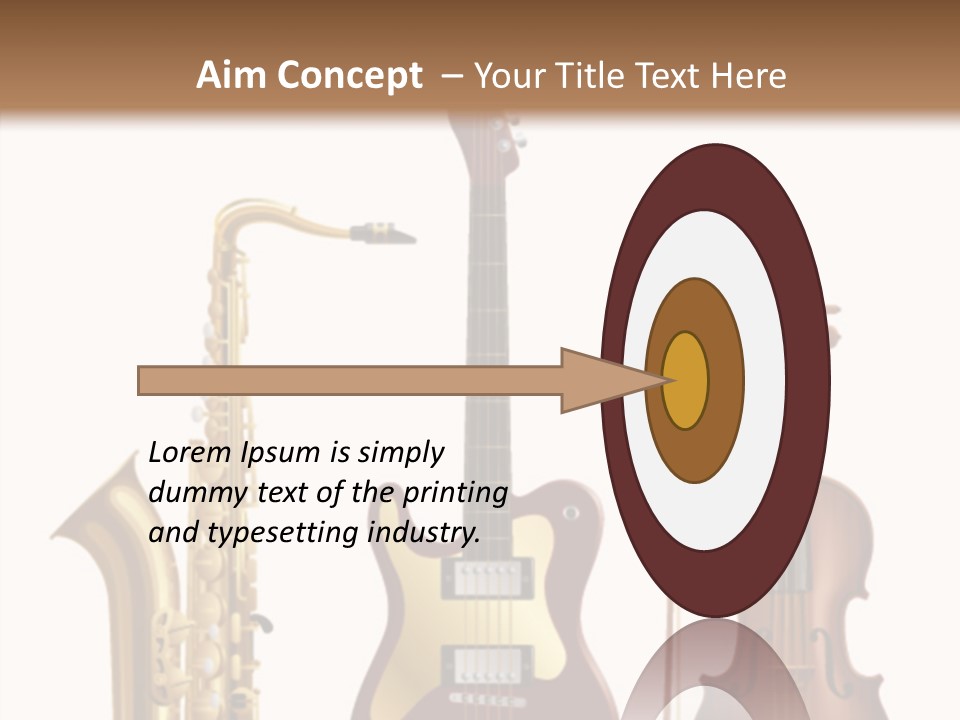 Relaxation Violin Musical PowerPoint Template