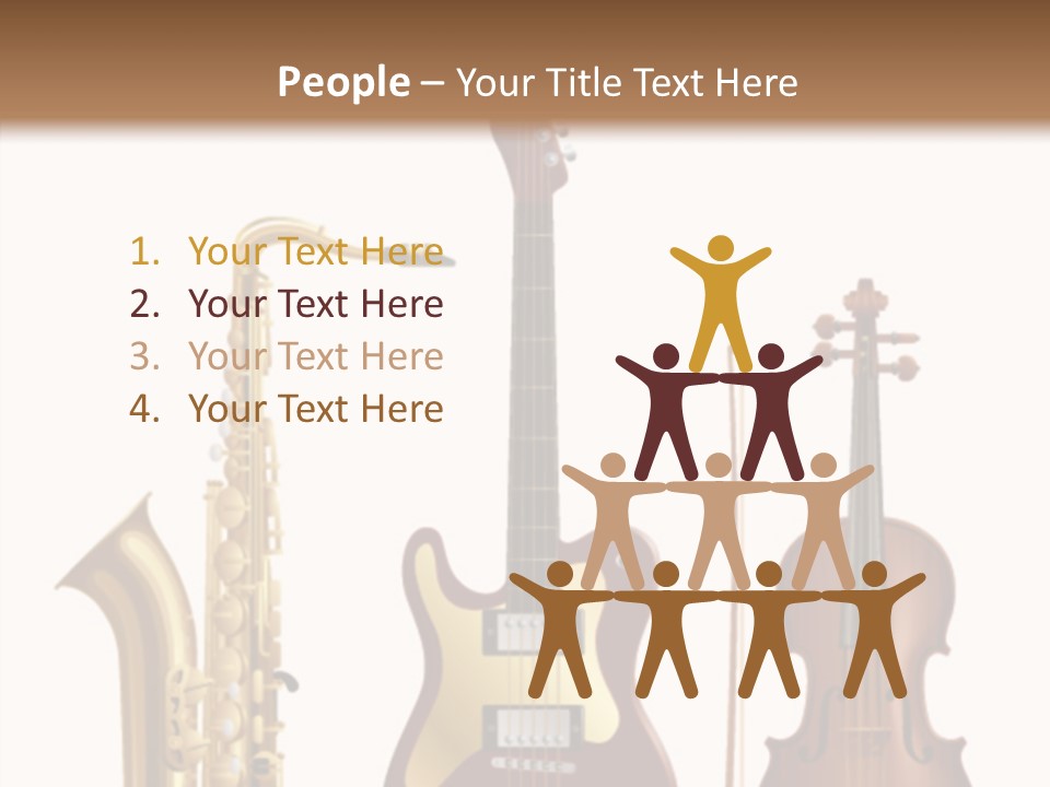 Relaxation Violin Musical PowerPoint Template