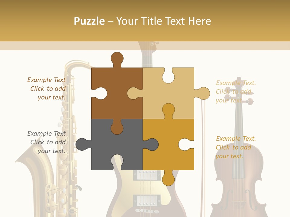 Musical Rock Melody PowerPoint Template