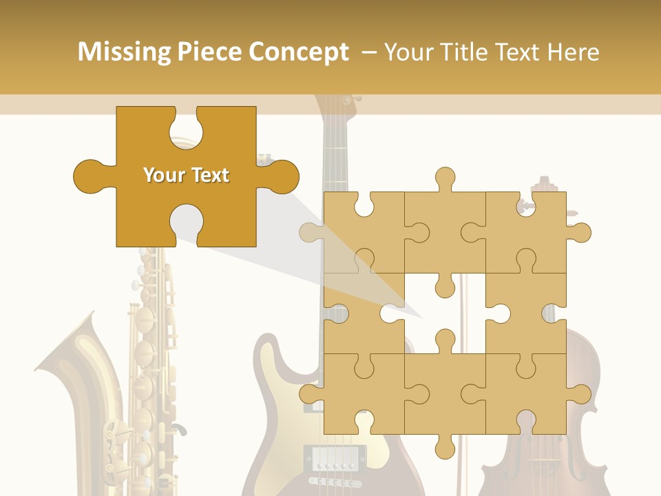 Musical Rock Melody PowerPoint Template