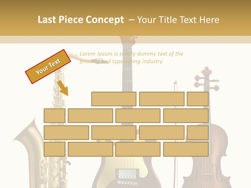 Musical Rock Melody PowerPoint Template