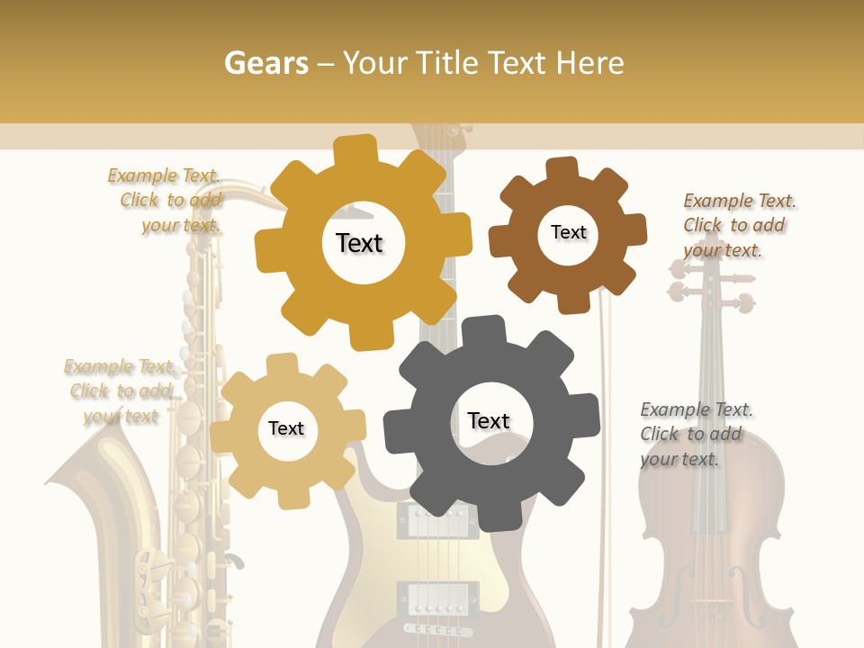 Musical Rock Melody PowerPoint Template