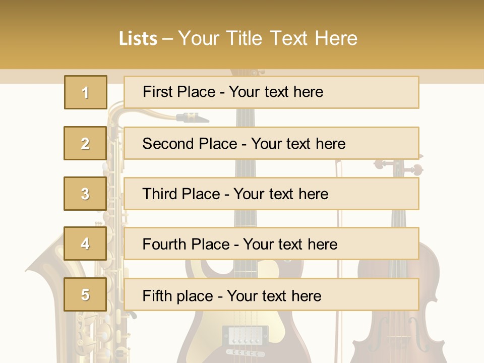 Musical Rock Melody PowerPoint Template