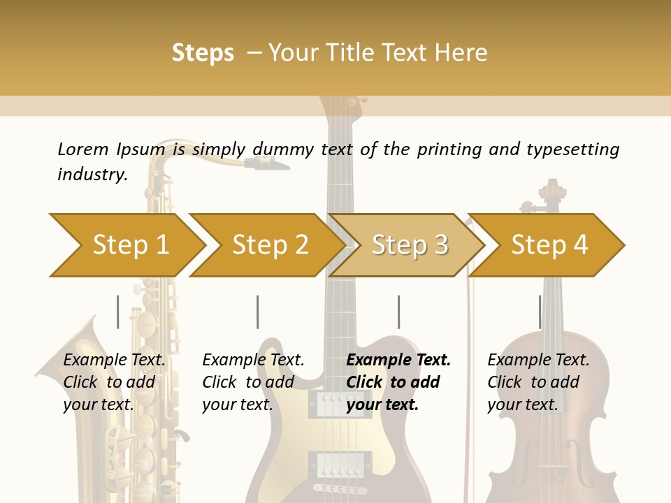 Musical Rock Melody PowerPoint Template